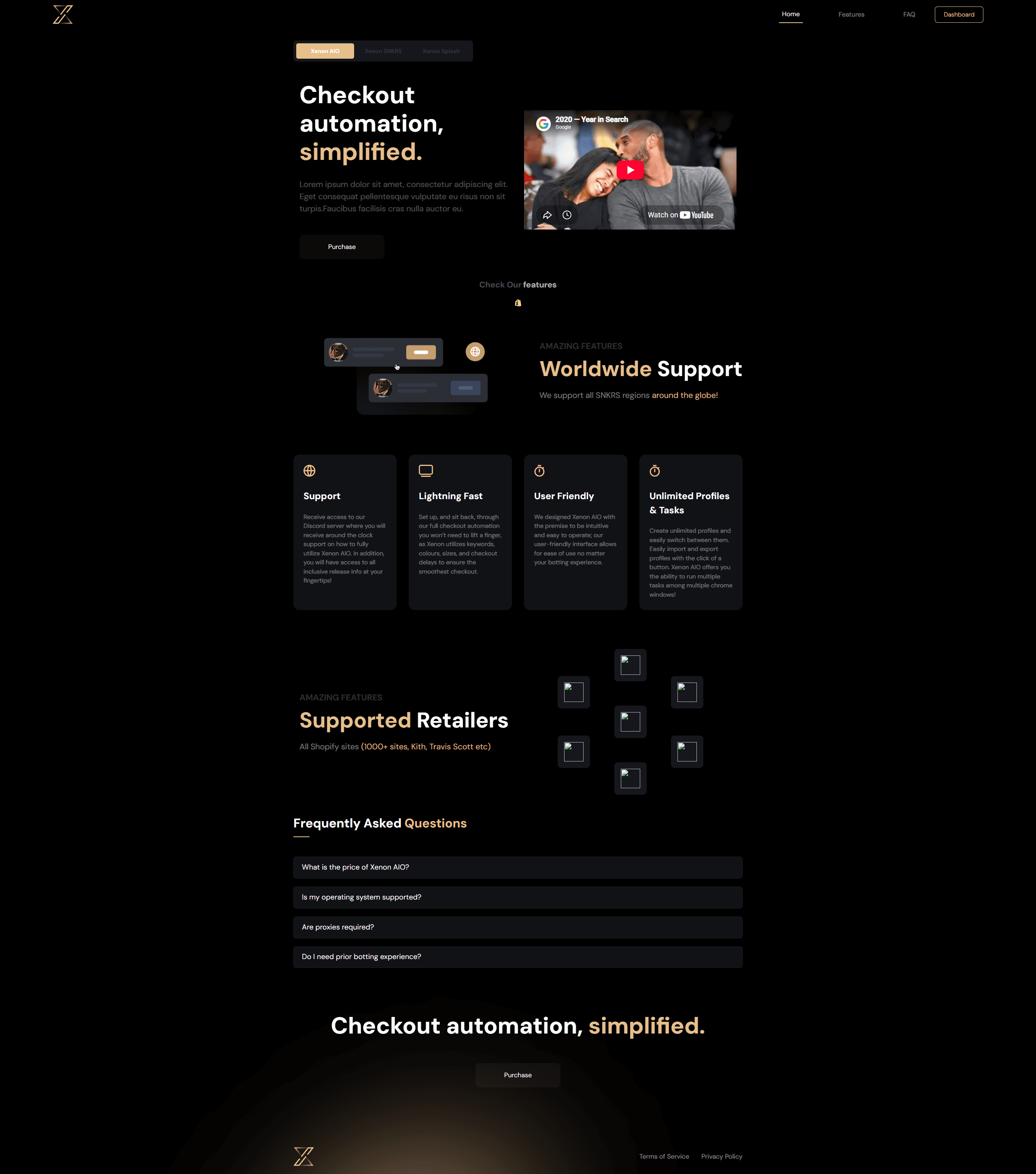 Xenon AIO full homepage design